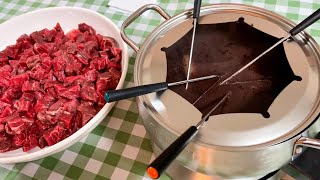 ✅ Meat fondue complete recipe [upl. by Audrey]