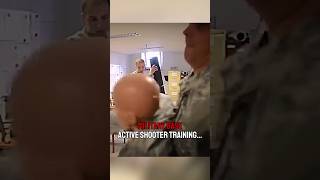 Military base active shooter scenario training‼️🤯 military army combat war [upl. by Nireil]