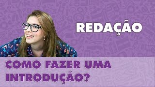 Prof Pamba Como fazer uma introdução  Redação 5 [upl. by Godiva]