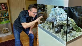 ROCK ONLY AQUASCAPE  Full Tutorial  Oase Highline 175 [upl. by Piggy]