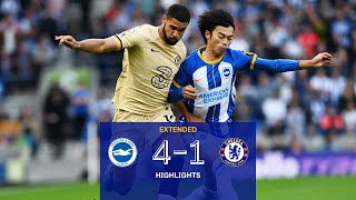 Brighton 41 Chelsea  Premier League Extended Highlights [upl. by Beilul]