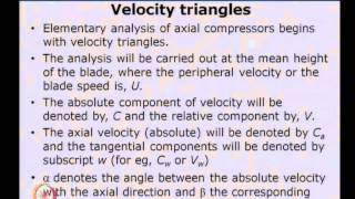 Mod01 Lec02 Axial Flow Compressors and Fans  Introduction to Compressor Aerothermodynamics [upl. by Blair]