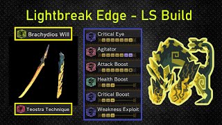 Long Sword Lightbreak Edge Build  Agitator Secret amp Masters Touch  MHW Iceborne [upl. by Eceinart]