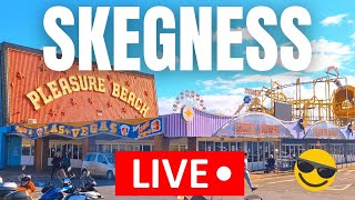 🔴 Skegness LIVE  Seafront Tour [upl. by Trebreh]