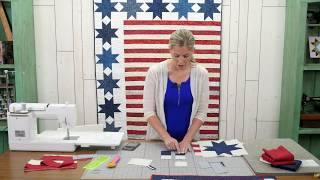 REPLAY Make a Stars amp Stripes Table Runner with Misty from Missouri Star Quilt Co [upl. by Moina]