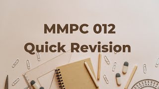 MMPC 012 Strategic Management Quick Revision [upl. by Ettevy]