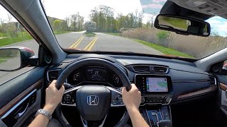 2020 Honda CRV Touring AWD  POV Review [upl. by Rol]