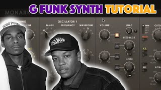 How to Make a West Coast Lead Native Instruments Monark G Funk Synth Tutorial [upl. by Einre989]