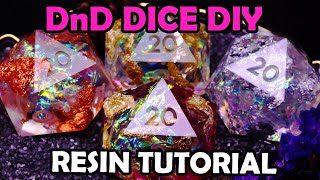 Luxe Dice Recipe  Handmade DnD Dice DIY  Resin for Beginners [upl. by Ahtivak]