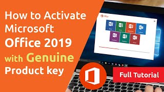 Activate Microsoft office 2019 with Genuine Product Key [upl. by Diena]