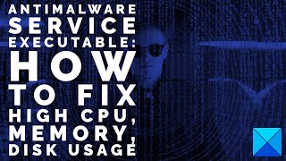 Antimalware Service Executable How to Fix High CPU Memory Disk Usage [upl. by Kare]