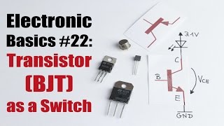 Electronic Basics 22 Transistor BJT as a Switch [upl. by Ydor631]