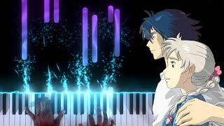 Howls Moving Castle Studio Ghibli  Youre in Love  PianoSynthesia [upl. by Nirtiac]