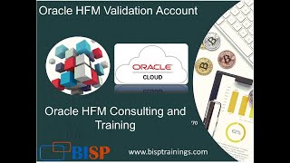 Oracle HFM Validation Account  HFM Tutorial  HFM Training  Hyperion Financial Management [upl. by Yatnuahc]