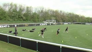 How to improve endurance and core strength  Soccer training drill  Nike Academy [upl. by Hound]