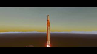 SimpleRockets 2  Space Launch System in RSS by AFF [upl. by Anissej]