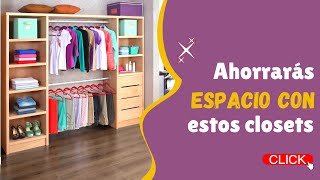 10 Diseños De Closets Económicos Para Ahorrar Espacio Y Ordenar De Forma Inteligente [upl. by Jerol]