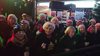 WHAT CHRISTMAS MEANS TO ME Rock Choir at Birkdale Lights Switch On 1st December 2024 [upl. by Hildagard641]