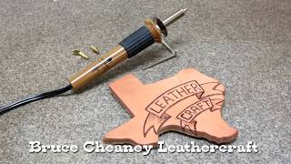 LEATHER BURNING TUTORIAL FOR BEGINNERS  PYROGRAPHY ON LEATHER [upl. by Eimar]