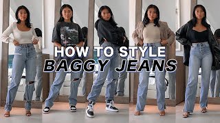 HOW TO STYLE BAGGY JEANS  Casual Streetstyle amp Dressy Christine Le [upl. by Adianez885]