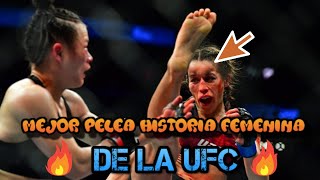 La MEJOR PELEA FEMENINA de la HISTORIA en la UFC [upl. by Ybbed]