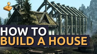 Skyrim Hearthfire DLC  How To Build a House and Find Building Materials [upl. by Endres]