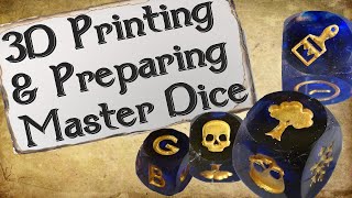 How to Make Master Dice for Molds from 3D Printed Dice [upl. by Aekal]