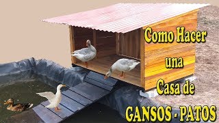 Como Hacer una Casa de Gansos PatosOcas [upl. by Besse369]