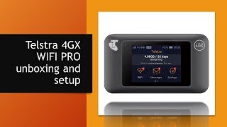 Telstra 4GX WIFI PRO unboxing and setup [upl. by Carin]