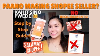 HOW to be a shopee SELLER  Step Step Tutorial [upl. by Adrien]