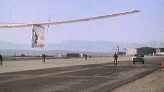 Gossamer Albatross Rollout and Takeoff [upl. by Atinreb]