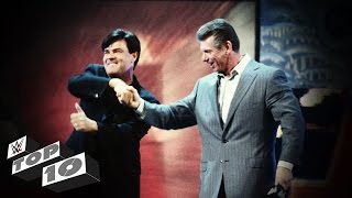 WWE Debuts of WCW Legends WWE Top 10 [upl. by Annaigroeg]