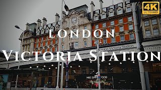 London Victoria Station Walk Through England 4K [upl. by Eanad]