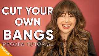 How to cut your own curtain bangs  CURTAIN BANGS TUTORIAL [upl. by Hsirap]