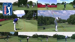 Tracing some of golf’s best swings on the PGA TOUR [upl. by Ydoc]