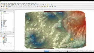 QGIS 314 Tutorial ।। Create contour and DEM ।। Google Earth ।। Geospatial Information Hub [upl. by Aerdnna]