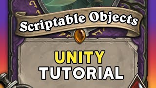 SCRIPTABLE OBJECTS in Unity [upl. by Henarat]