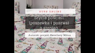 Szycie pościeli poszewka i poszwa [upl. by Kerr707]