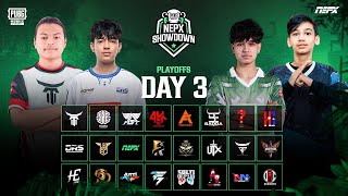 PUBG Mobile NEPX Showdown  Play Offs Day 3 [upl. by Goldin]