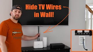 How to Hide TV Wires Inside Wall the Right Way Harder Than I Expected [upl. by Zelle]