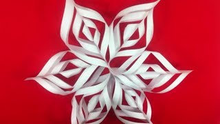 Como hacer Copos de nieve de papel  Paper snowflakes OrigamiTutorial [upl. by Apple357]