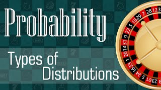 Probability Types of Distributions [upl. by Twitt524]