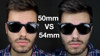 RayBan Wayfarer 50mm vs 54mm [upl. by Releyks]