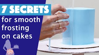 7 Secrets For Smooth Frosting On Cakes [upl. by Asenev910]