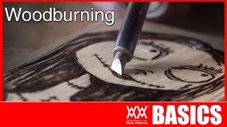 Beginners Guide to Woodburning Pyrography BASICS [upl. by Lumbard]