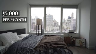 My NYC Apartment tour  3000month for 1 bedroom [upl. by Ydissahc]