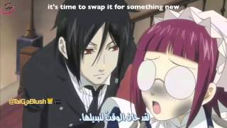 Funniest moment in Black butler Kuroshitsuji☺Sebastian and Meyrin™ [upl. by Enortna]