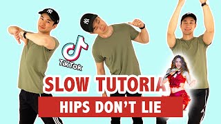 HIPS DONT LIE SLOW TUTORIAL  TIKTOK DANCE [upl. by Mylo]