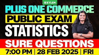 Plus One Commerce  Statistics  Public Exam  Sure Questions  Xylem Plus One Commerce [upl. by Carleton]