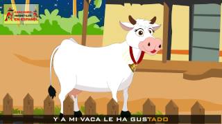 La vaca lechera  Canciones infantiles en español [upl. by Annaes]